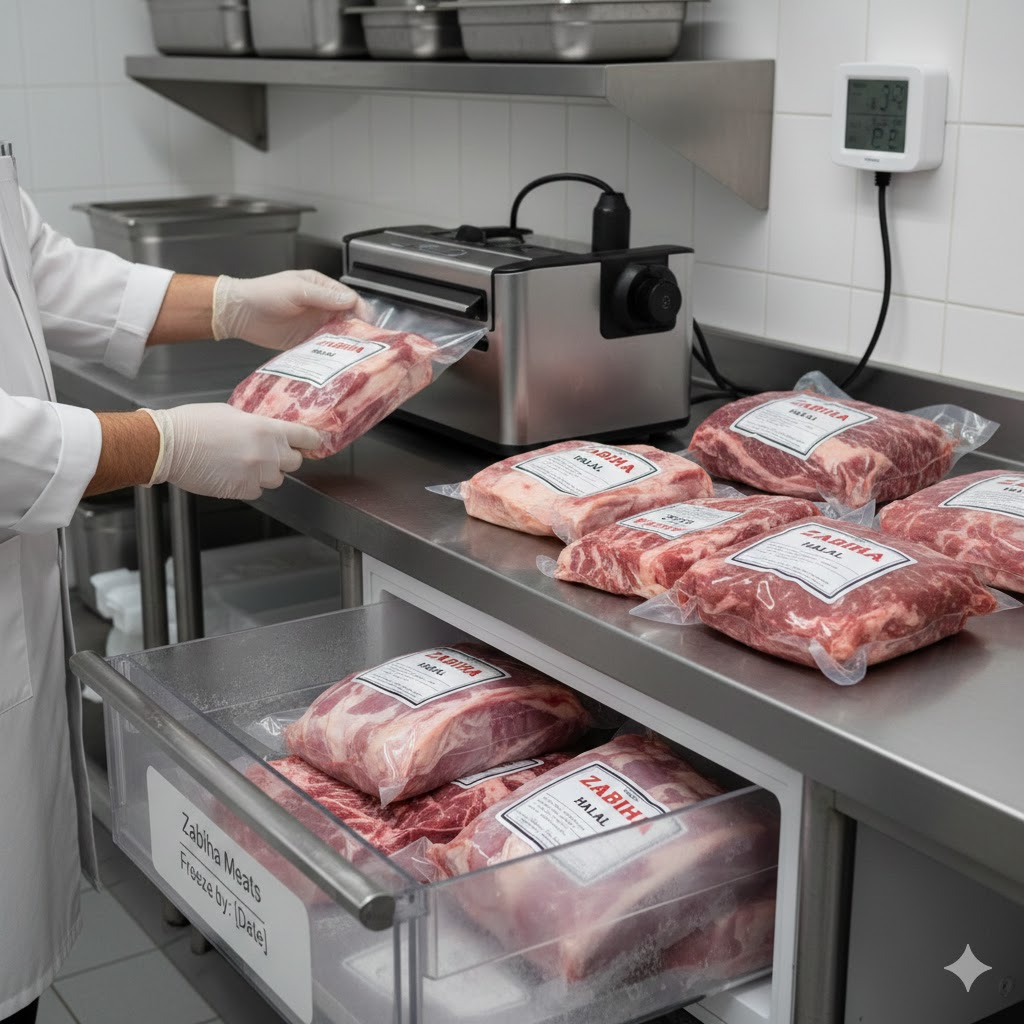 Freezing Zabiha Meat Safely